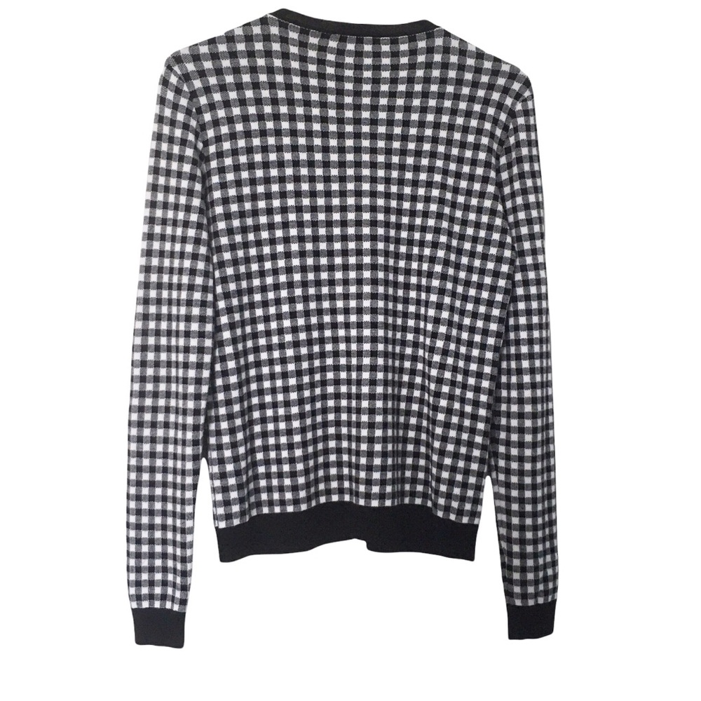 Red Valentino Black and White Cardigan Sweater - Picture 2 of 6